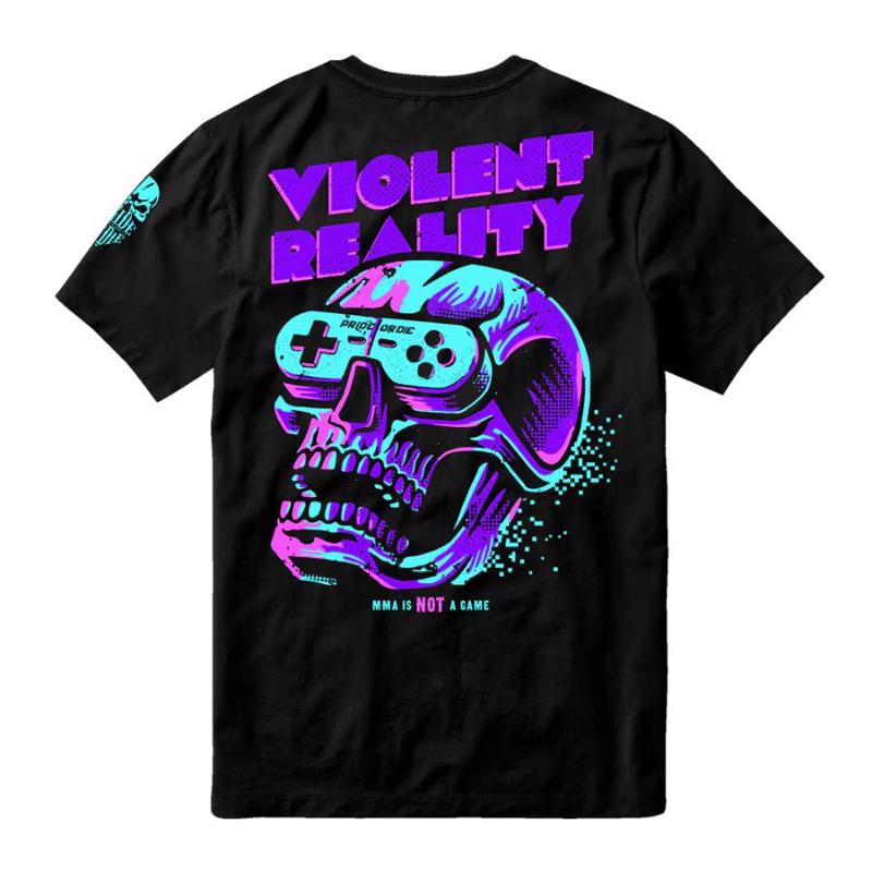 PRiDEorDiE violent reality T-Shirt -black
